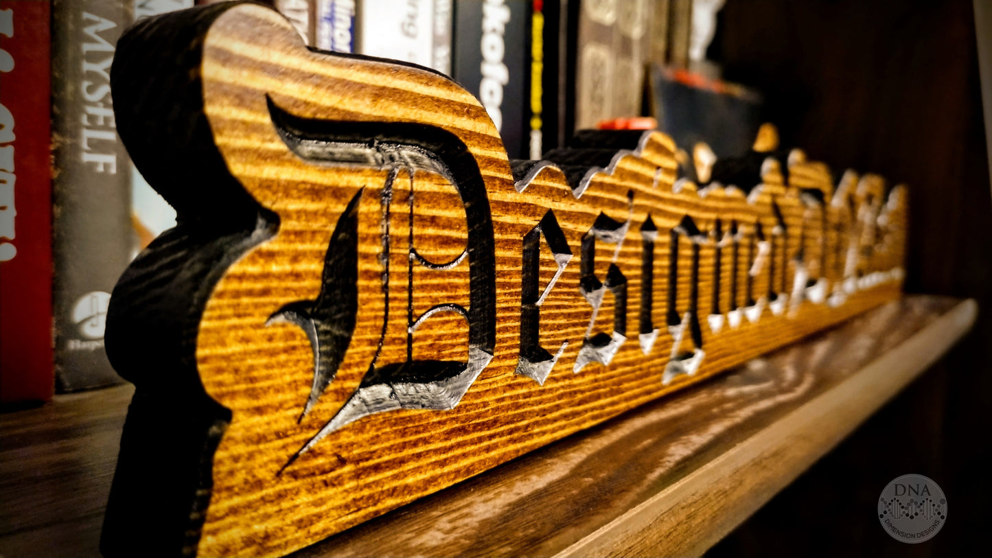 ENS Domain Wood Sign .eth (personalize your domain!)