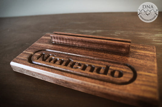 Nintendo Video Game Cartridge Wood Display Stand