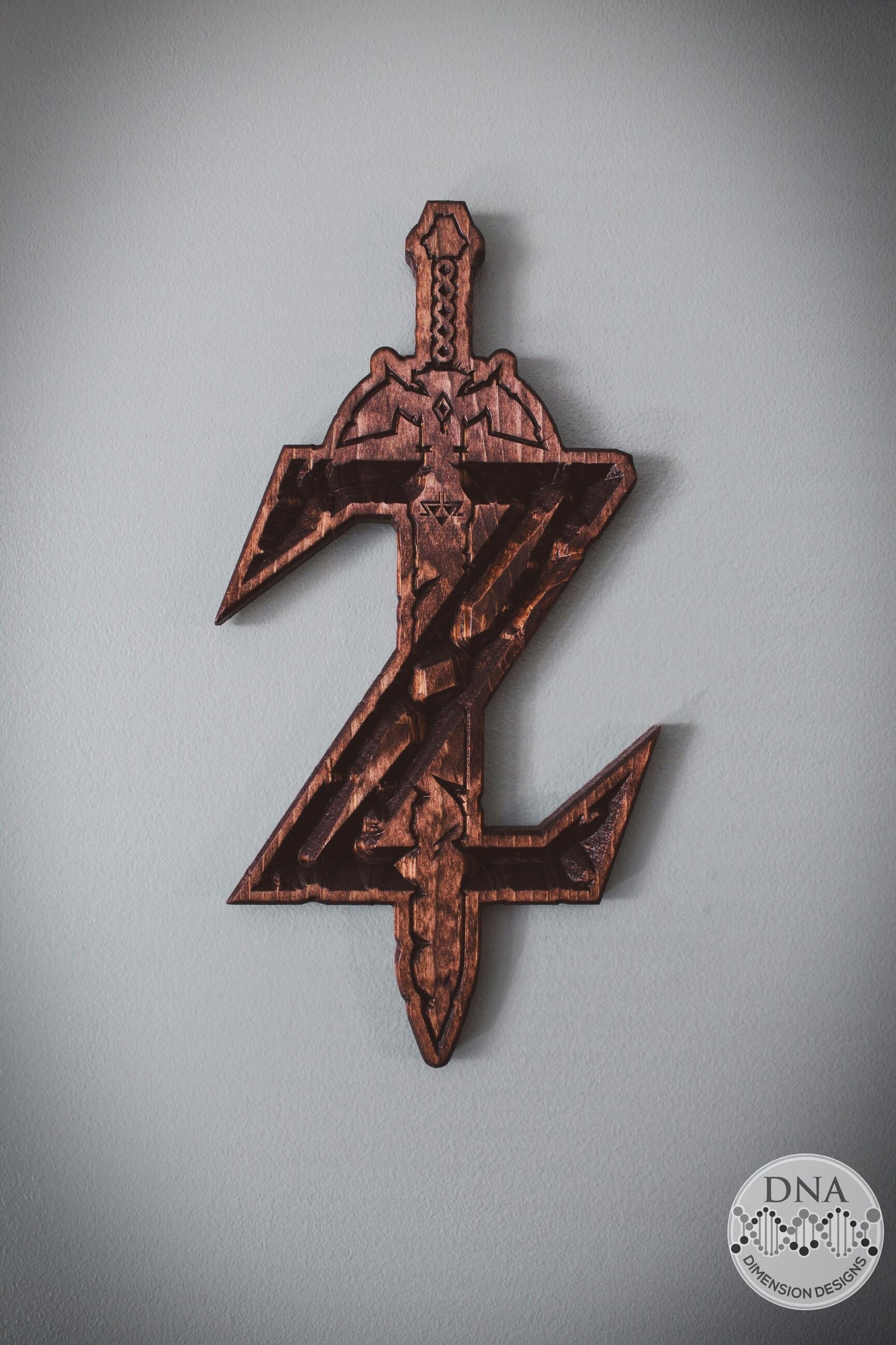 Zelda Wood Carved Sword Wall Art